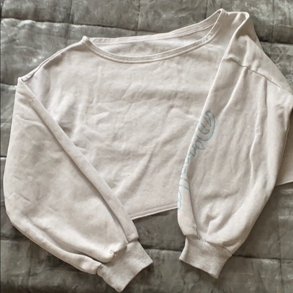 PTula Karla crop sweater in light gray